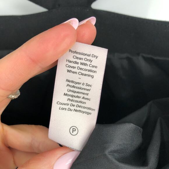 CINQ À SEPT Quinny Embellished Cutout Dress Black Size 10 Scoop Neck NWOT - Picture 16 of 16